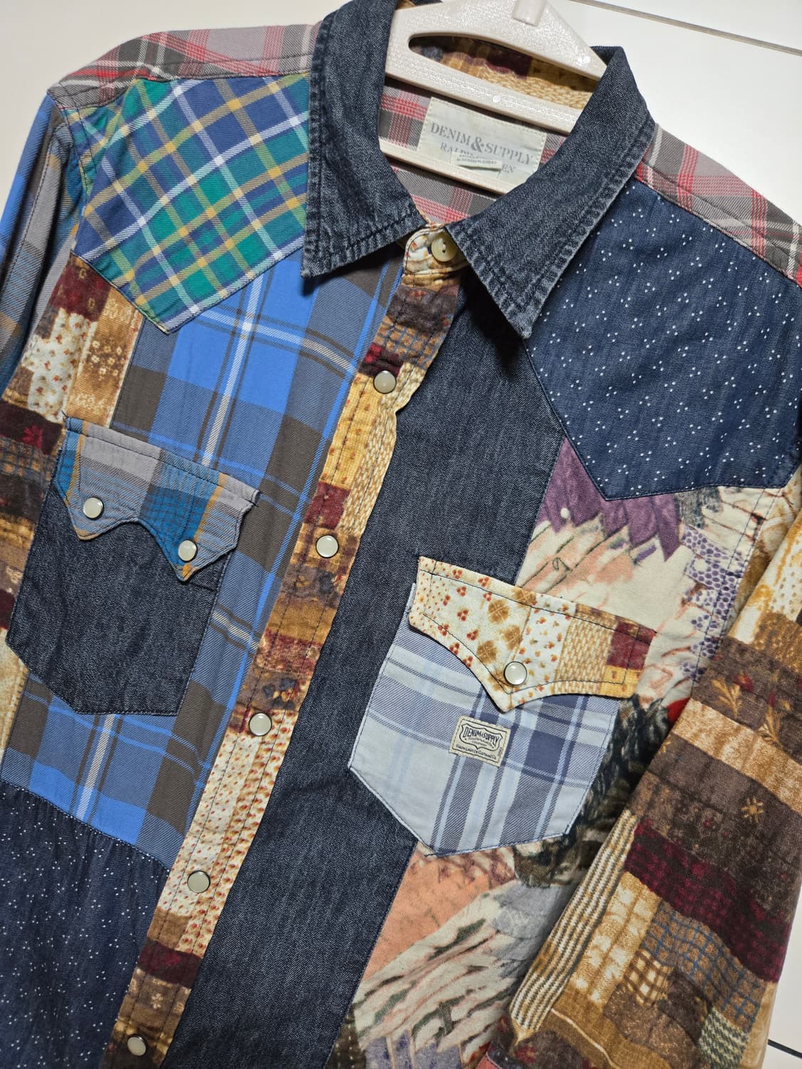 폴로 랄프로렌 데님앤서플라이 패치워크 웨스턴 셔츠 상품이미지2