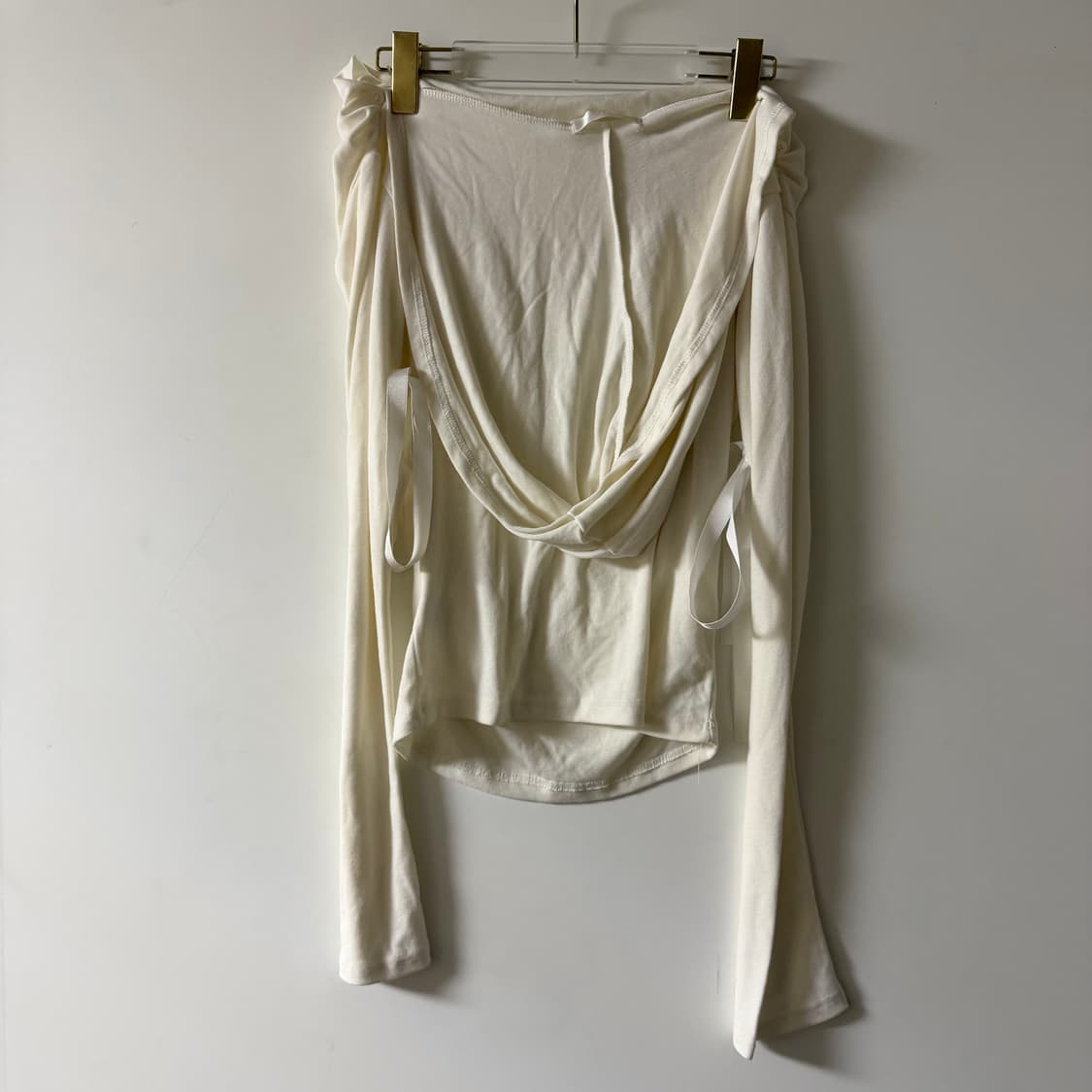 새상품 여자 오프숄더 기모 후드티 상품이미지5