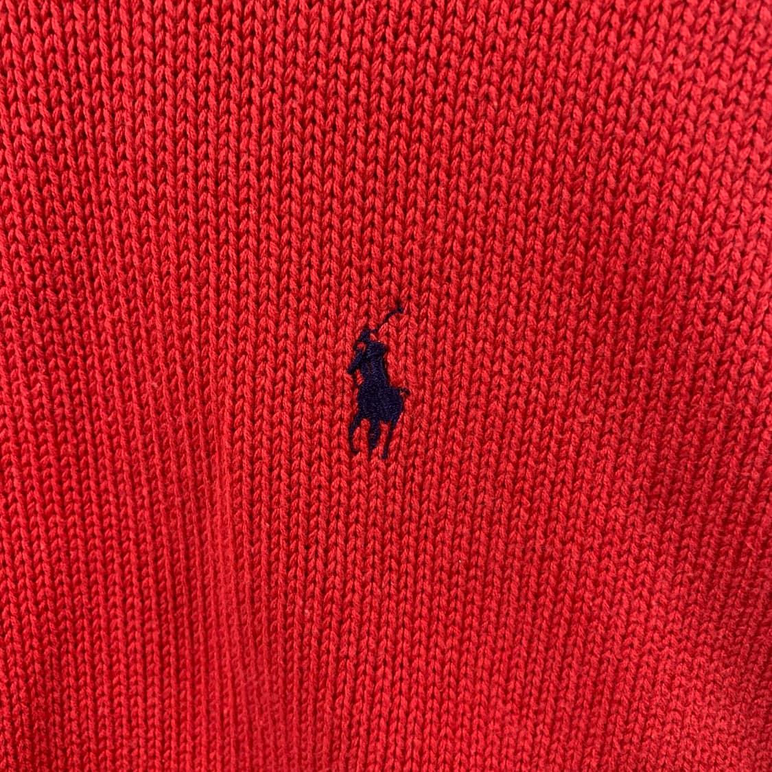 폴로 랄프로렌 레드 라운드 니트 상품이미지3