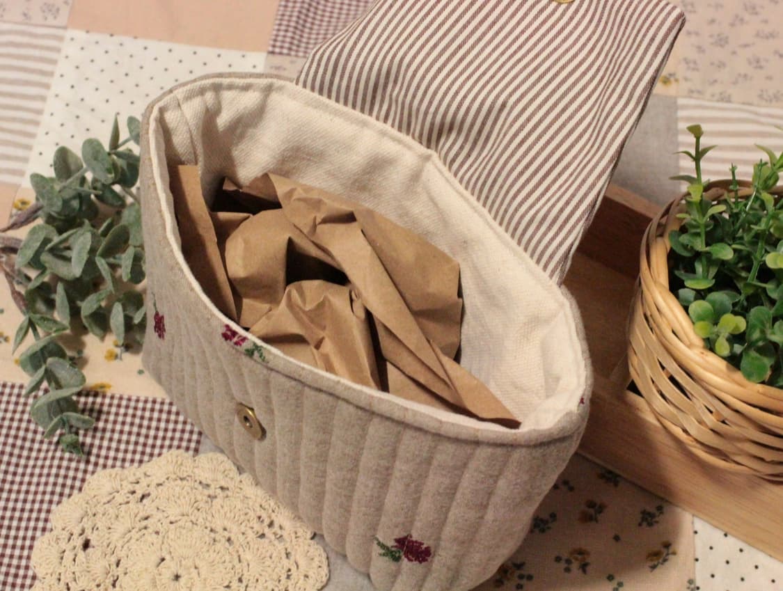 핸드메이드 누빔 손잡이 파우치 상품이미지7