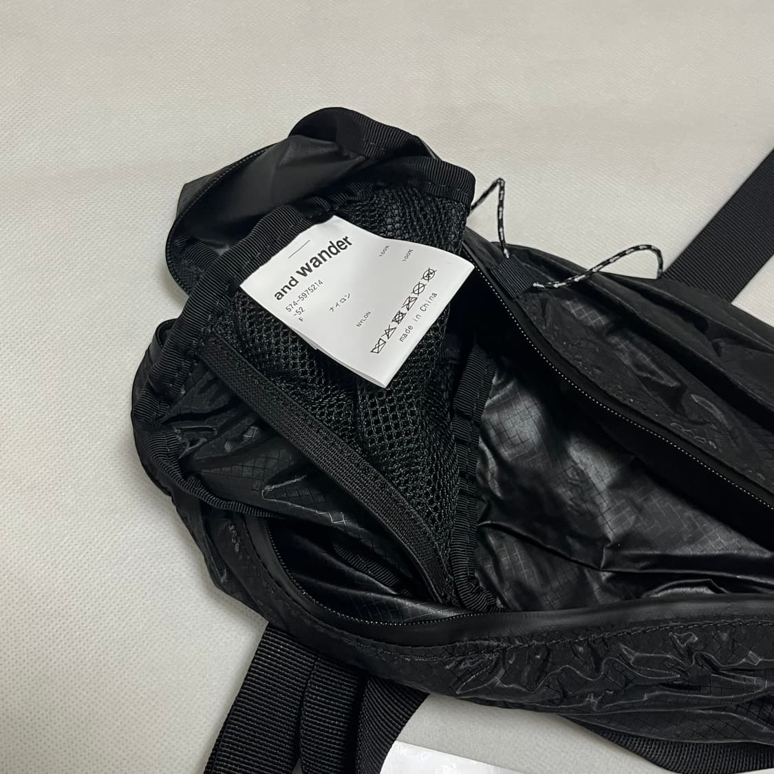 앤드원더 26ss sil waist 힙색/블랙 상품이미지9