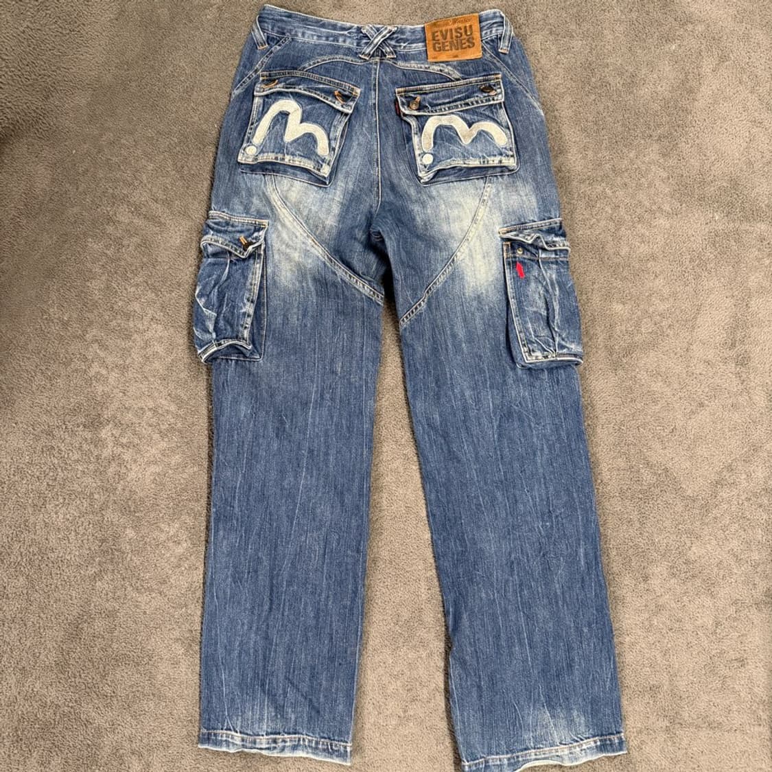 [정품/30] EVISU 에비수 데님 카고 팬츠 상품이미지2
