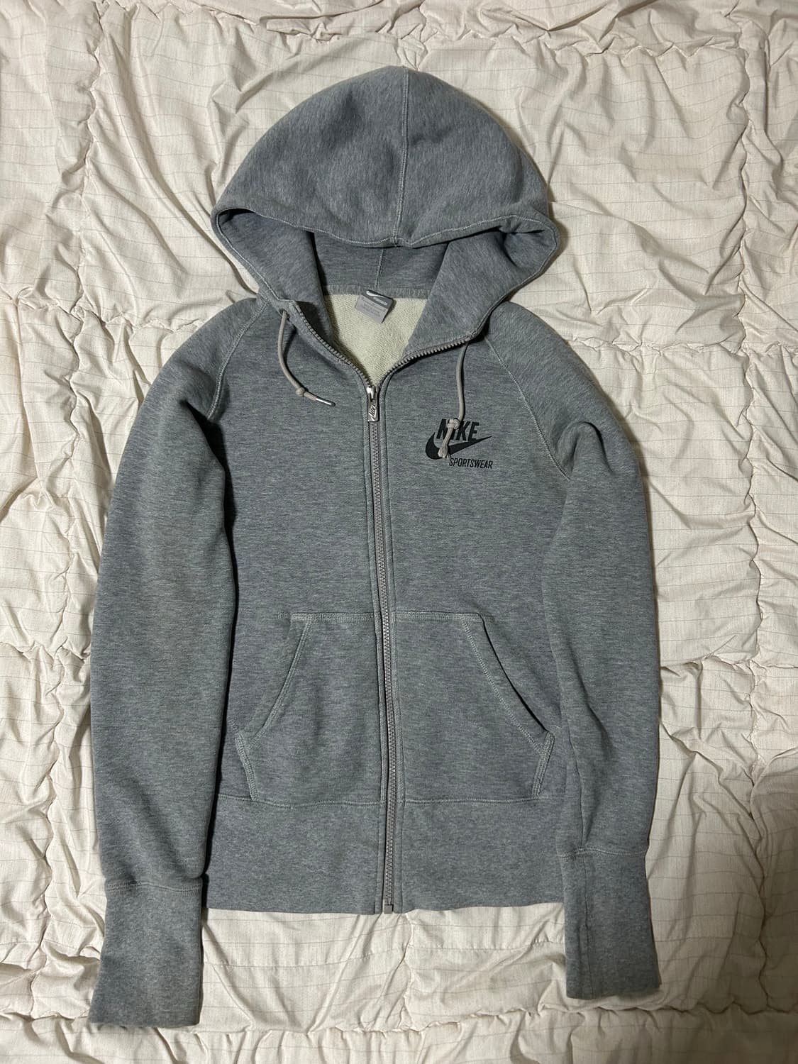 나이키 슬림핏 그레이 후드집업 상품이미지2
