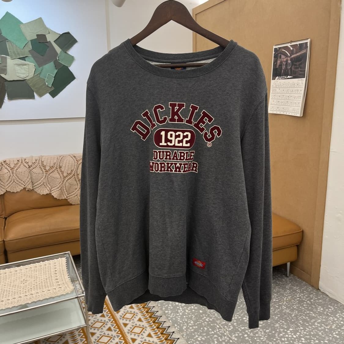 디키즈 올드스쿨 레트로 빈티지 레터링 맨투맨 XL C10746 상품이미지3