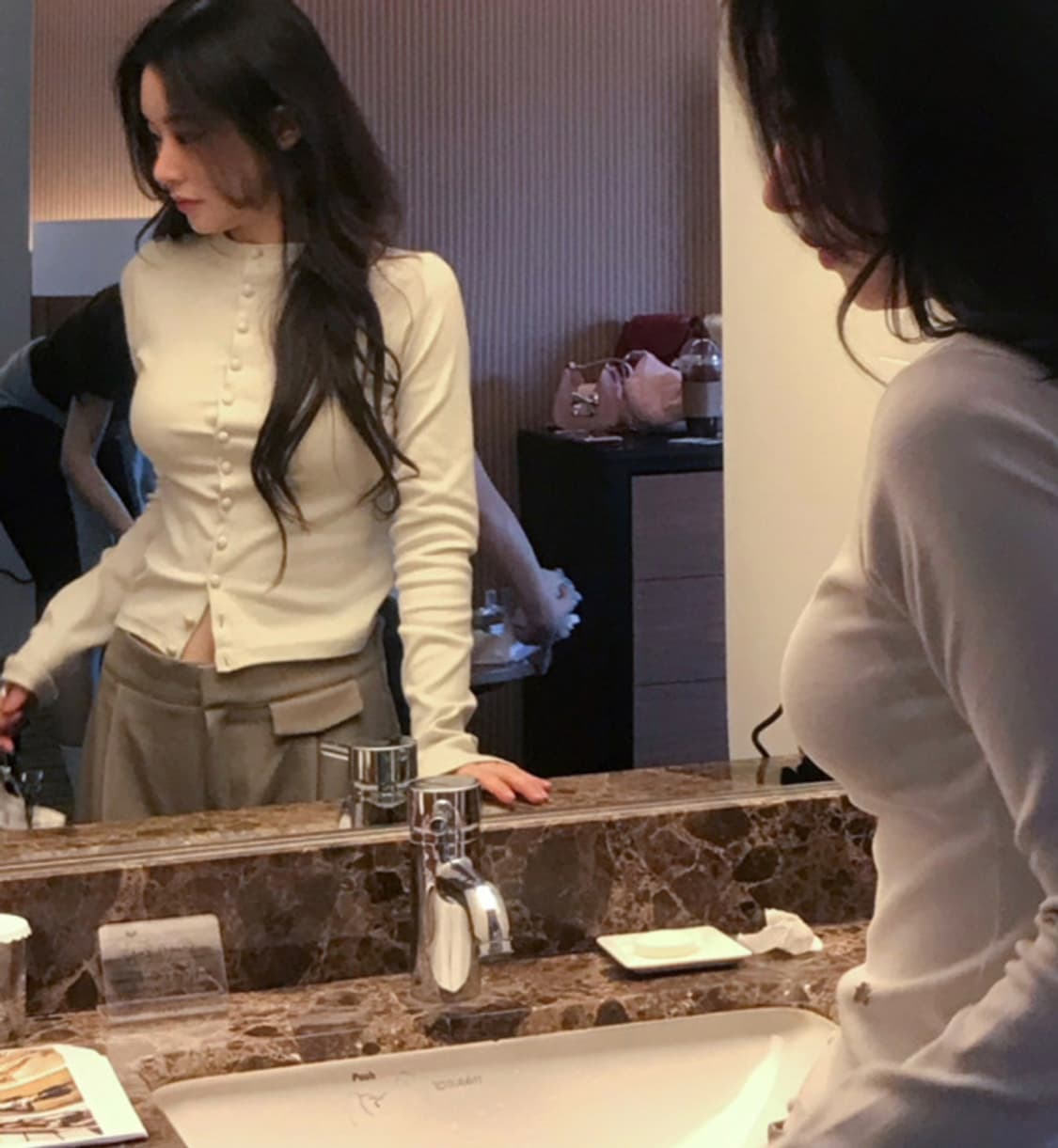 클라우드이모션 슈가 빈 가디건 코토리베이지 상품이미지3