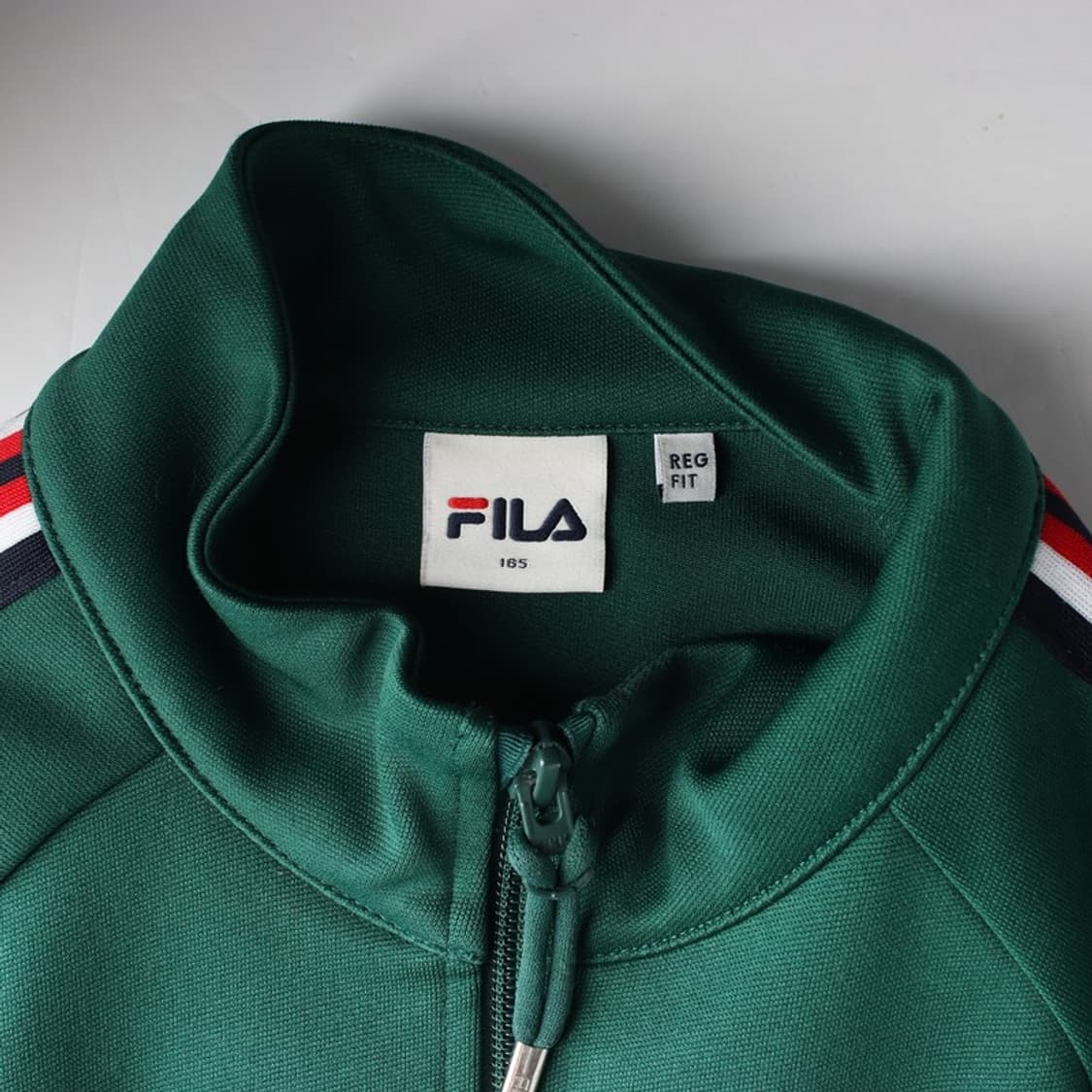 휠라 그린 사이드 라인 배색 트랙탑 165 상품이미지5