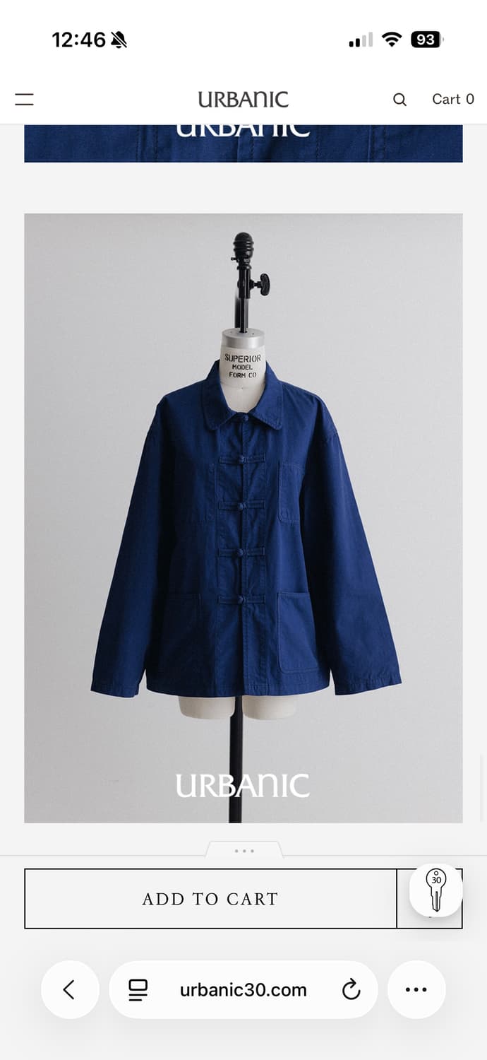 Urbanic30 cotton chinese jacket 상품이미지4