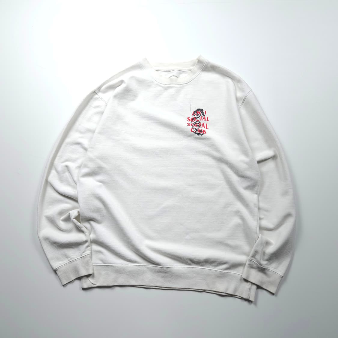 안티소셜소셜클럽 빅로고 크루넥 스웻 셔츠 (XL) 상품이미지2