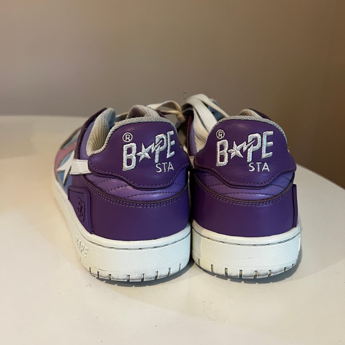 베이프 스케이트 스타 퍼플 그리데이션 스니커즈 상품이미지3