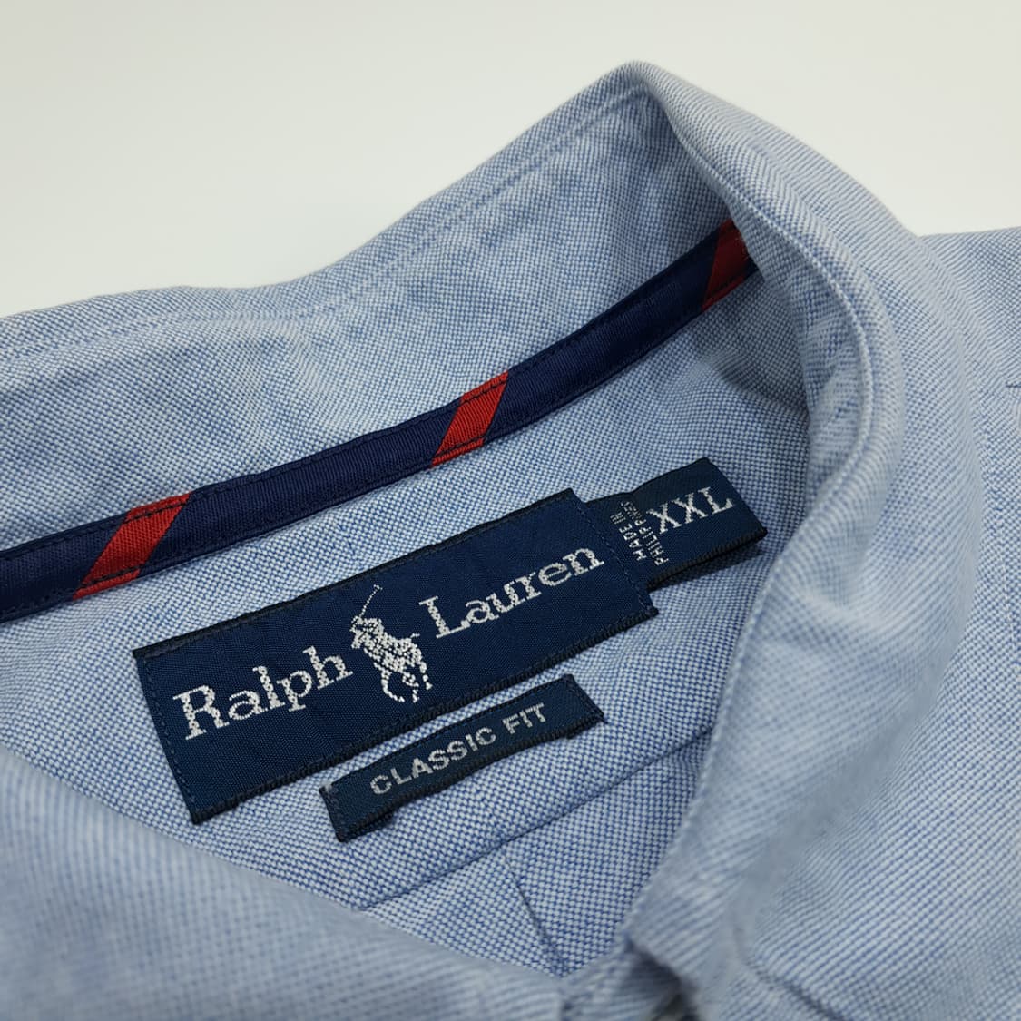 CN695 2XL 폴로 랄프로렌 클래식블루 긴팔 셔츠 남방 상품이미지4