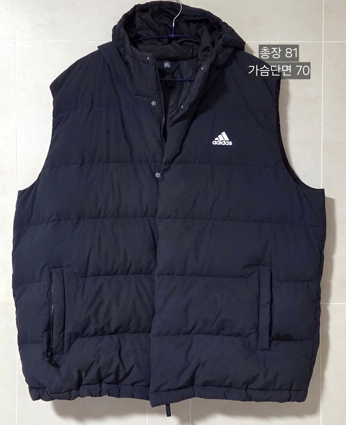 아디다스 헬리오닉 덕다운 패딩조끼  4XL (성인120사이즈) 택포 상품이미지1