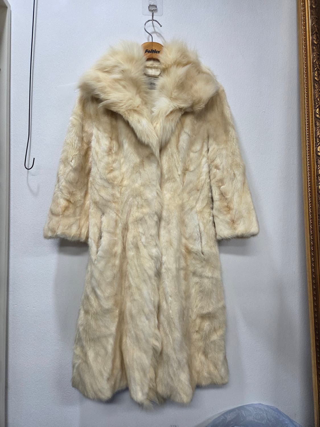 YK038 천연밍크 롱코트 폭스퍼카라 Y2K 상품이미지2