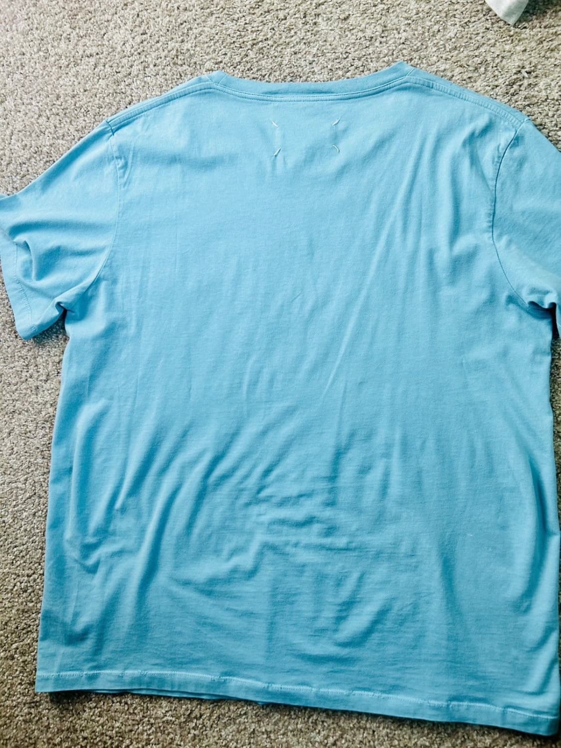 margiela back stitch t shirt blue 상품이미지3