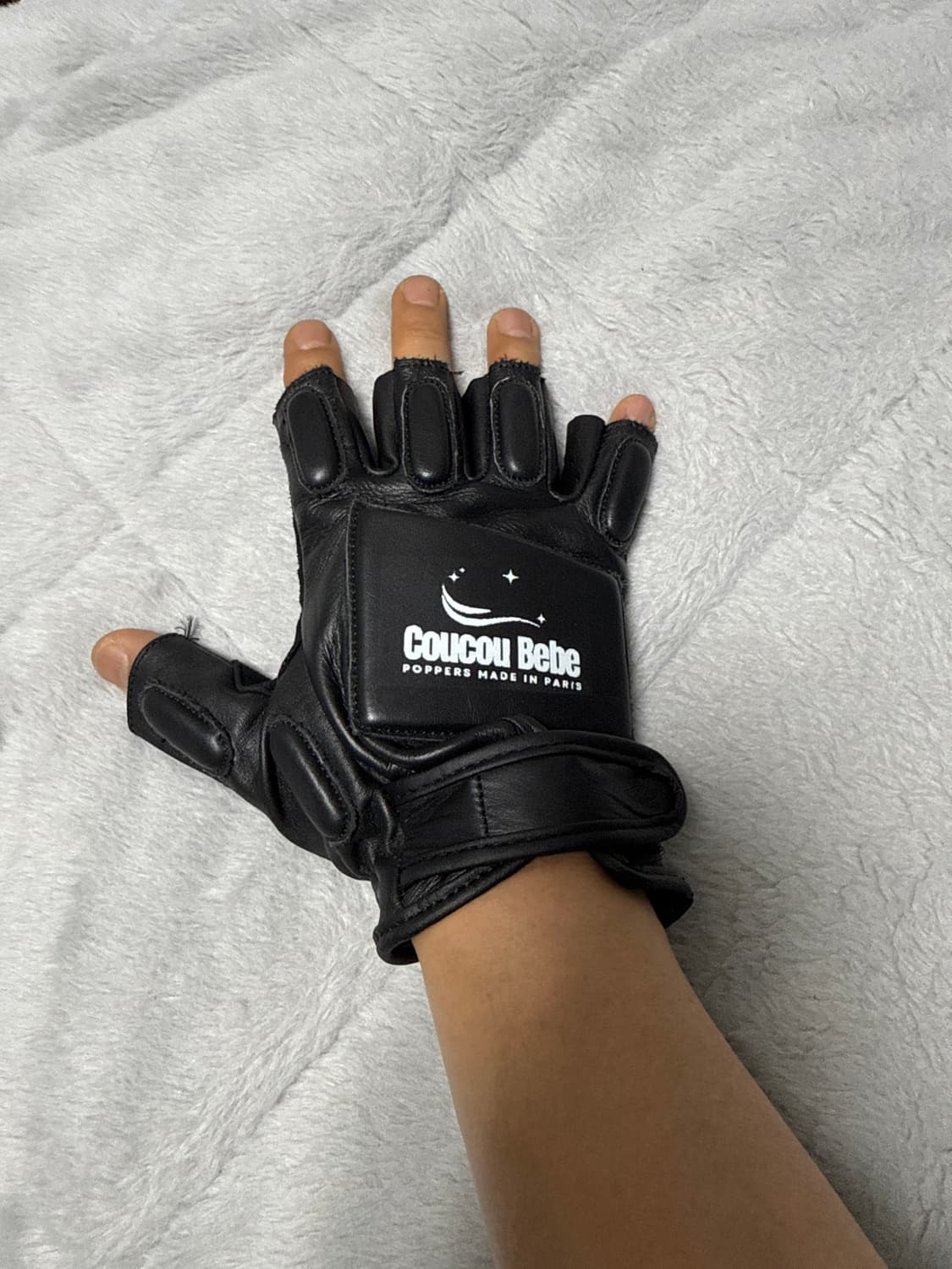 COUCOUBEBE BOTOX - Leather GLOVES_BLACK 상품이미지1