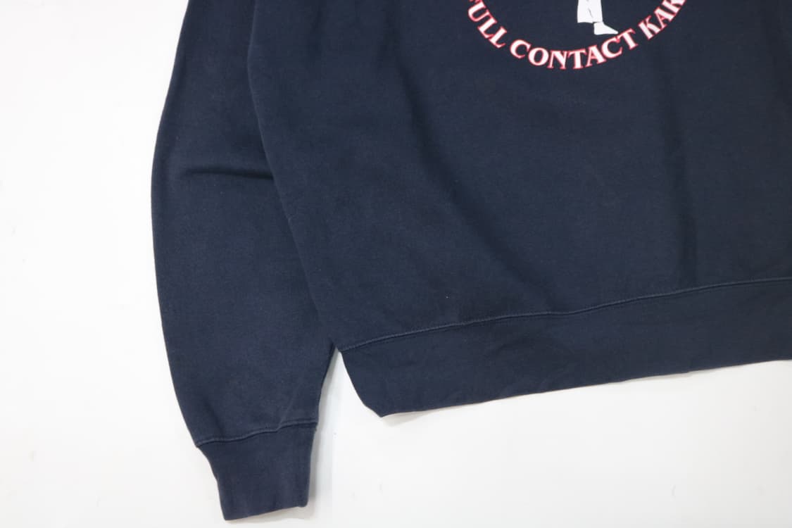 빈티지 가라테 도장 네이비 후드 집업 (L) 상품이미지5