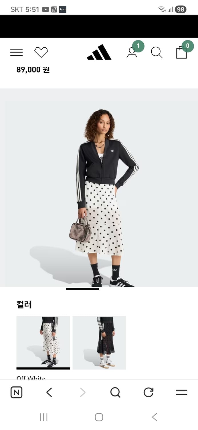 아디다스 도트 스커트 상품이미지1