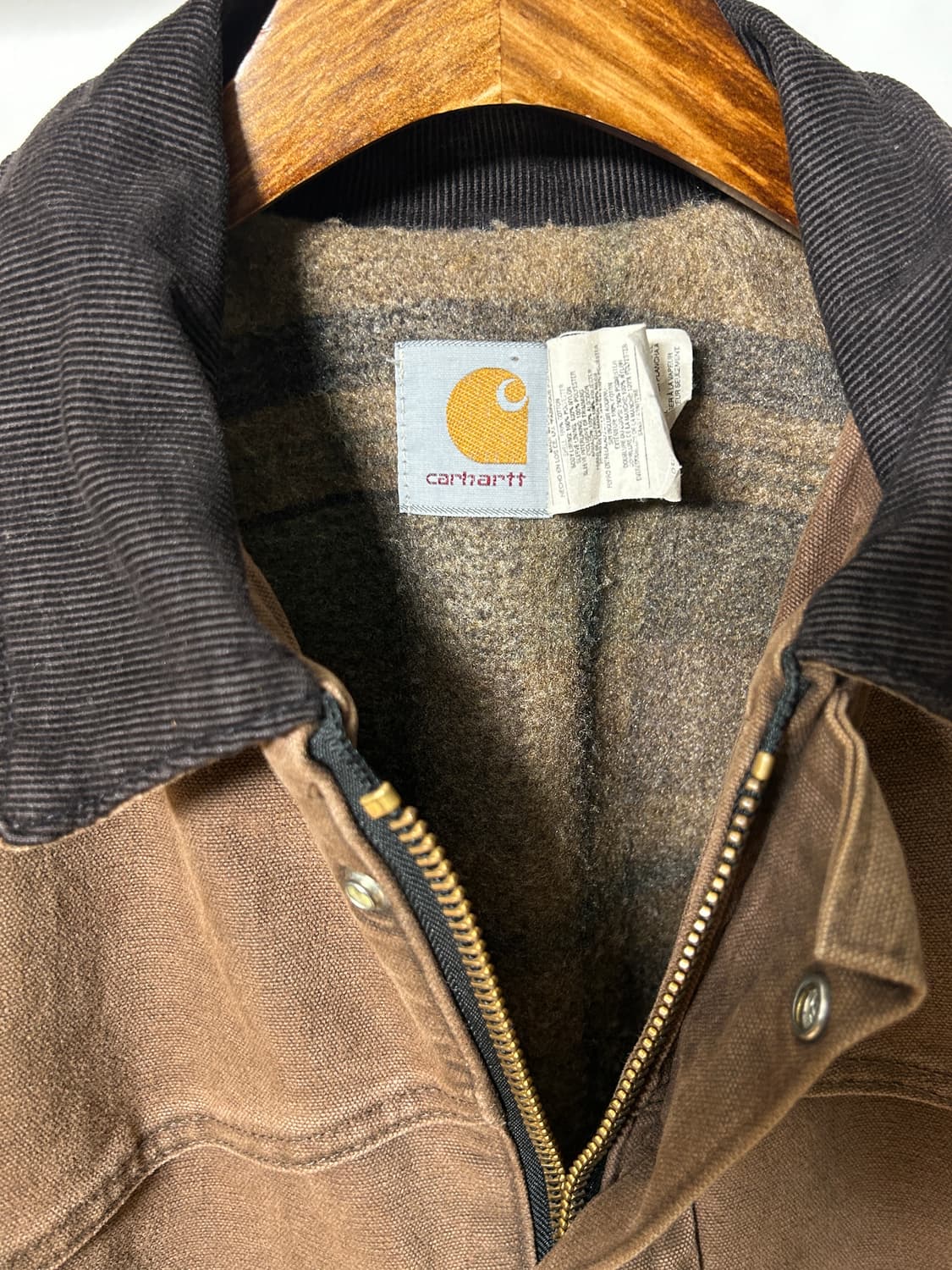 90s Carhartt U.S.A. Made Work Jacket 상품이미지4