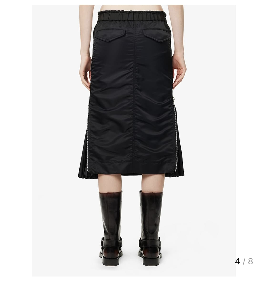 사카이 여성 나일론 플리츠 패딩 스커트 2 상품이미지4