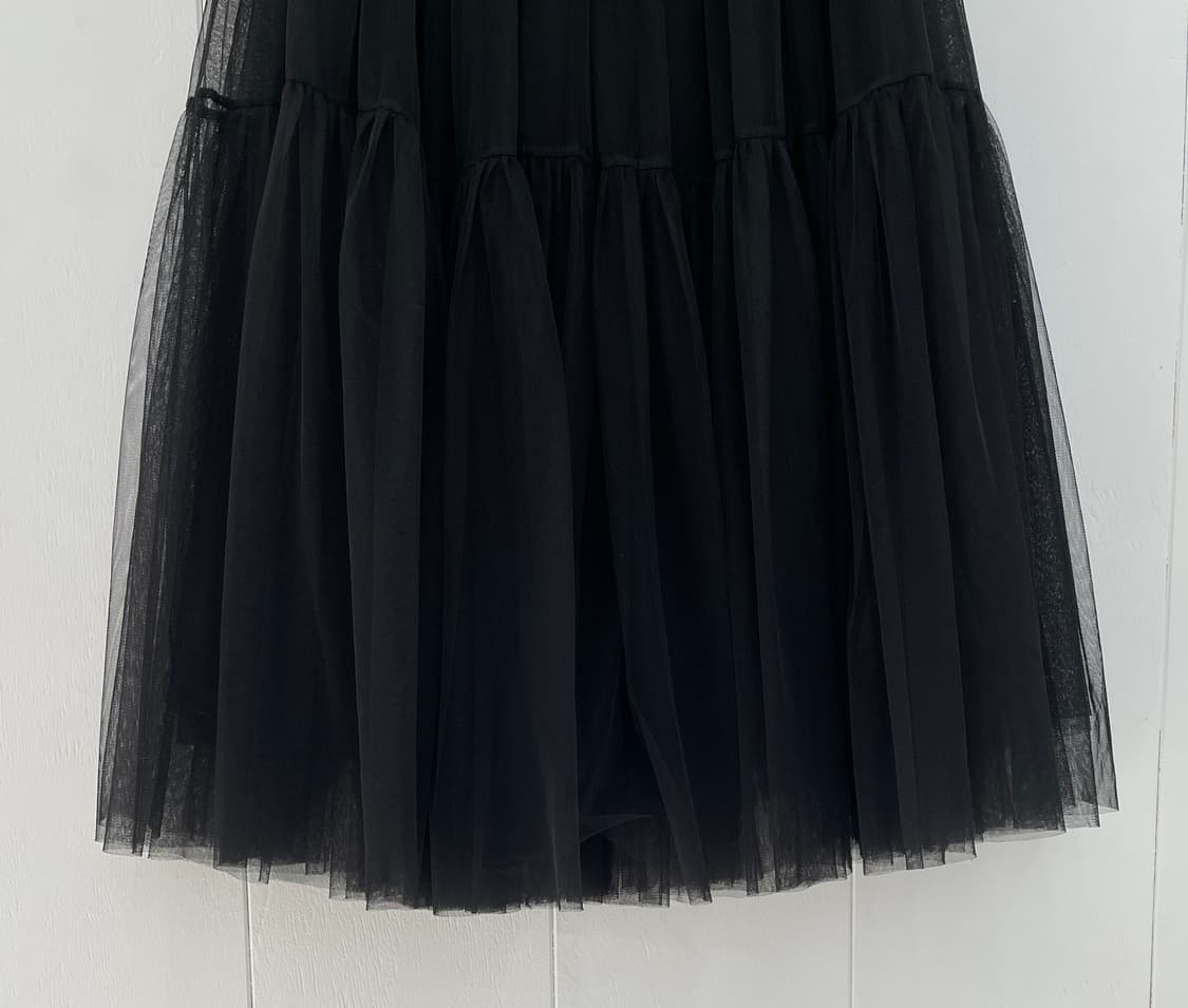 데일리엔(DAILY N) 블랙 티어드 튤 스커트 상품이미지4