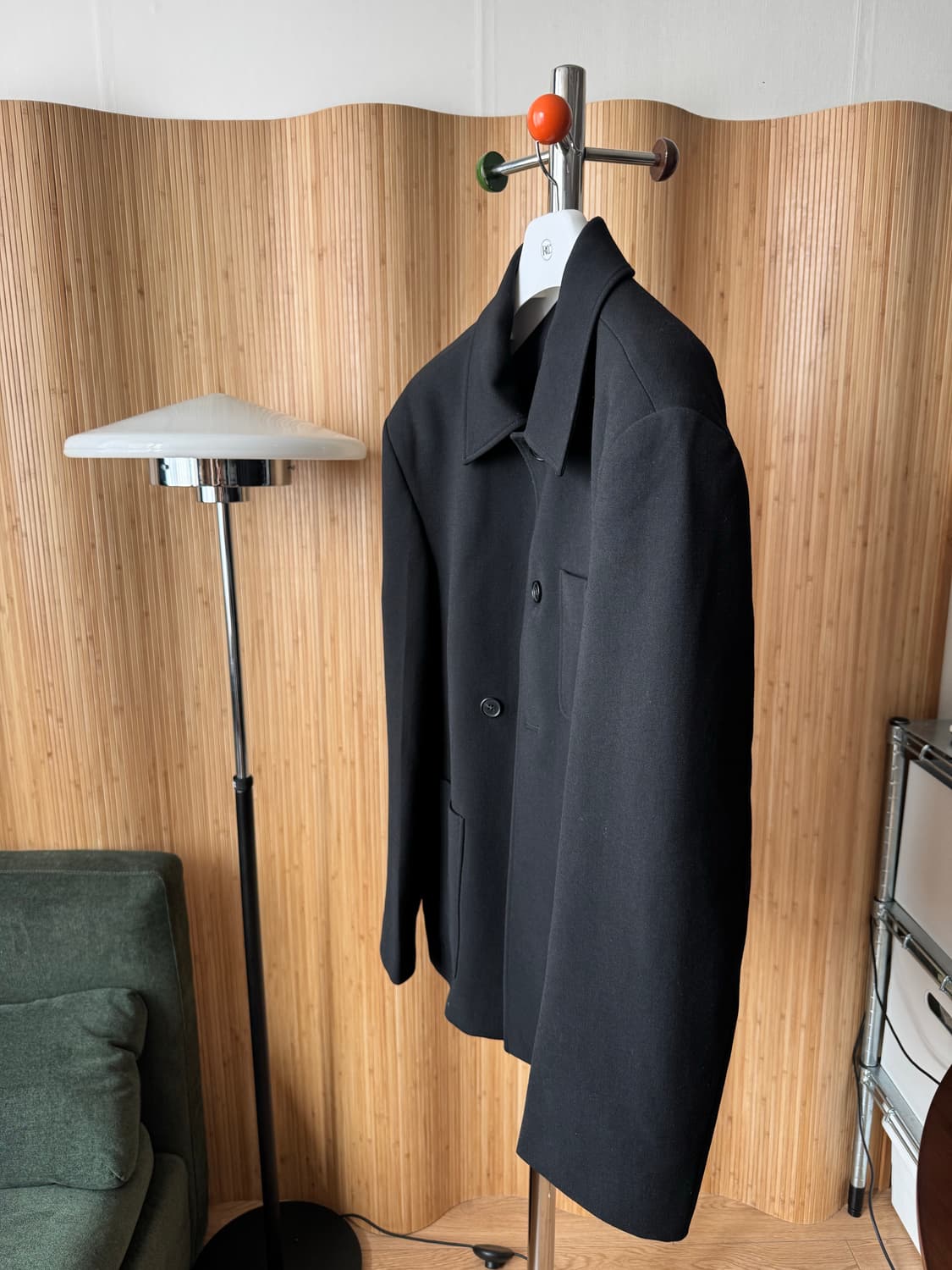 렉토(RECTO) 남성 시그니처 싱글 자켓 블랙 상품이미지6