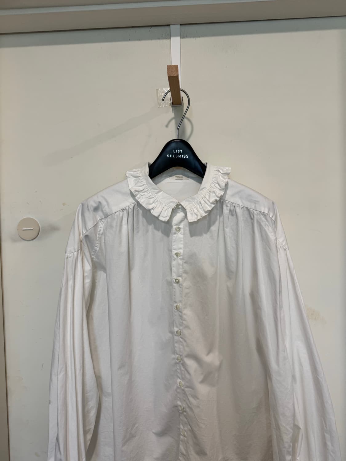 Wotari 우타리 프릴 코튼 블라우스 상품이미지2