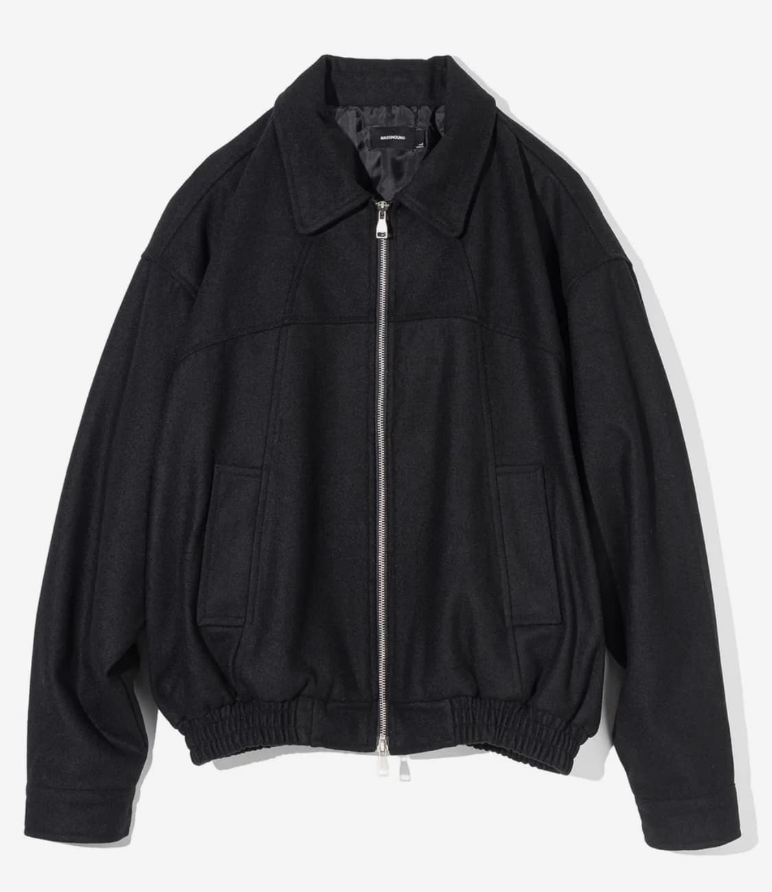 매스노운 웨스턴 울 블루종 블랙 M 상품이미지1