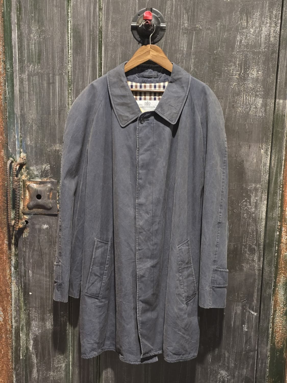 90s Aquascutum of London Balmacaan Coat  상품이미지1