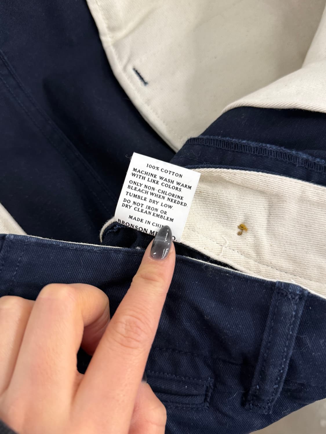 브론슨 MFG 네이비 치노 팬츠 36 상품이미지8