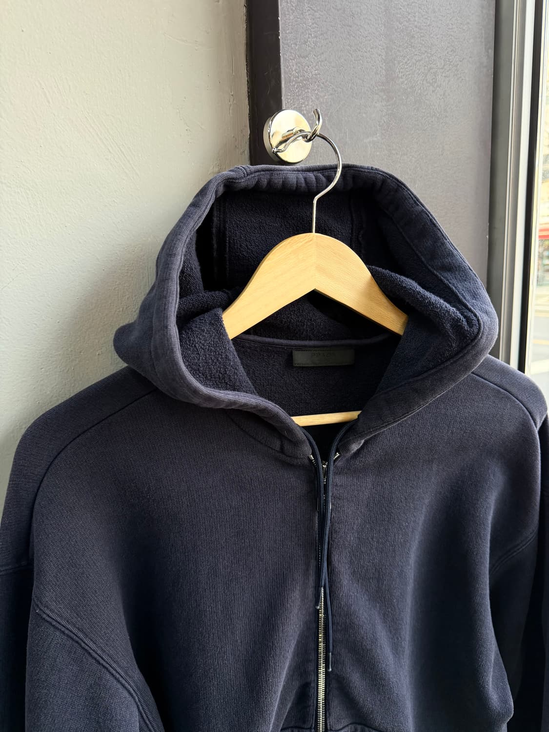 S/ 프라다 백로고 코튼 후디 집업 상품이미지4