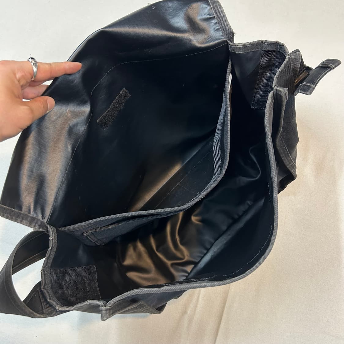 요시다 포터 스테인 블랙 메신저백 가방 숄더백 크로스백 W33 상품이미지7