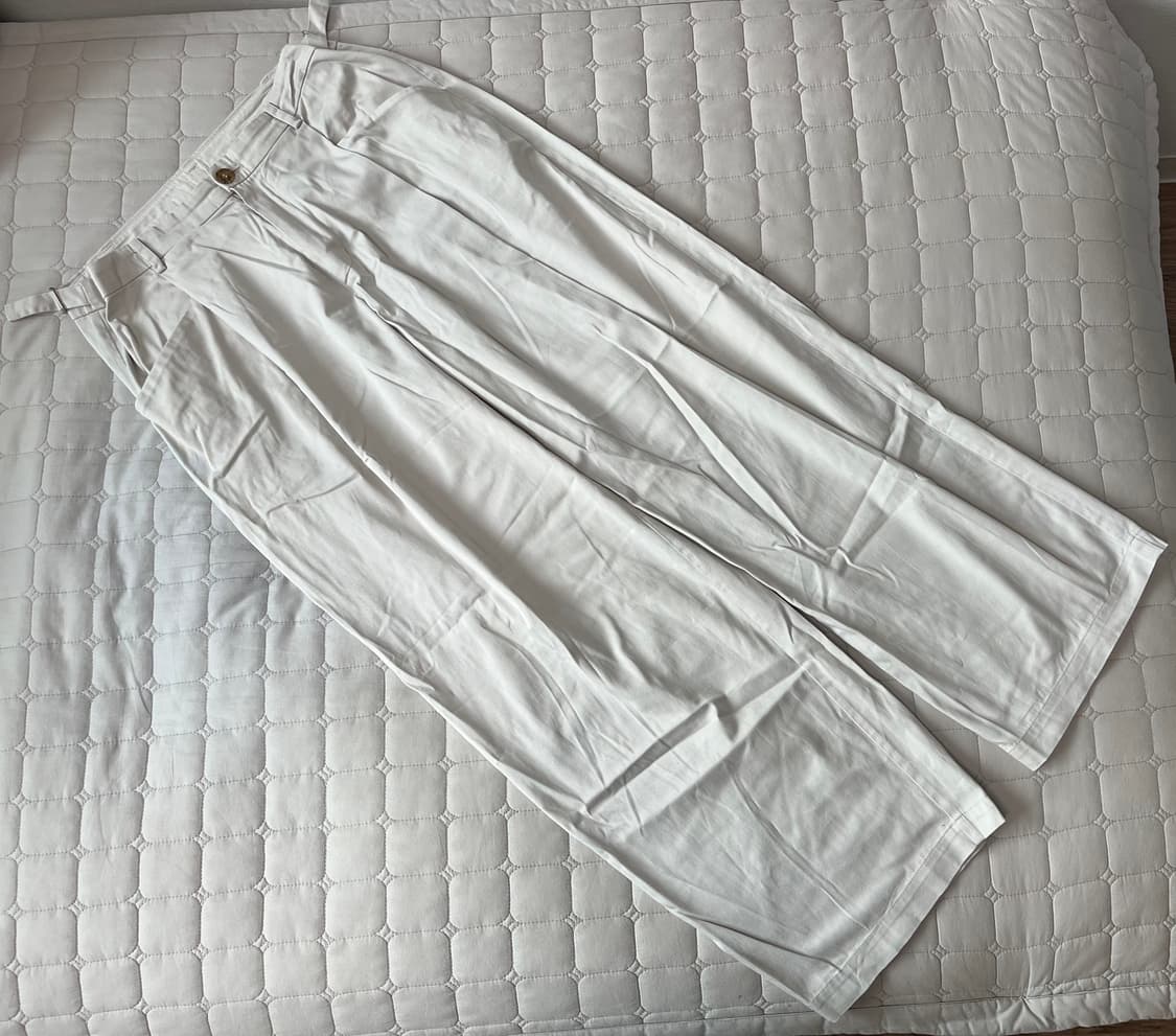 유스 YOUTH 원턱 와이드 치노 팬츠 L 상품이미지1