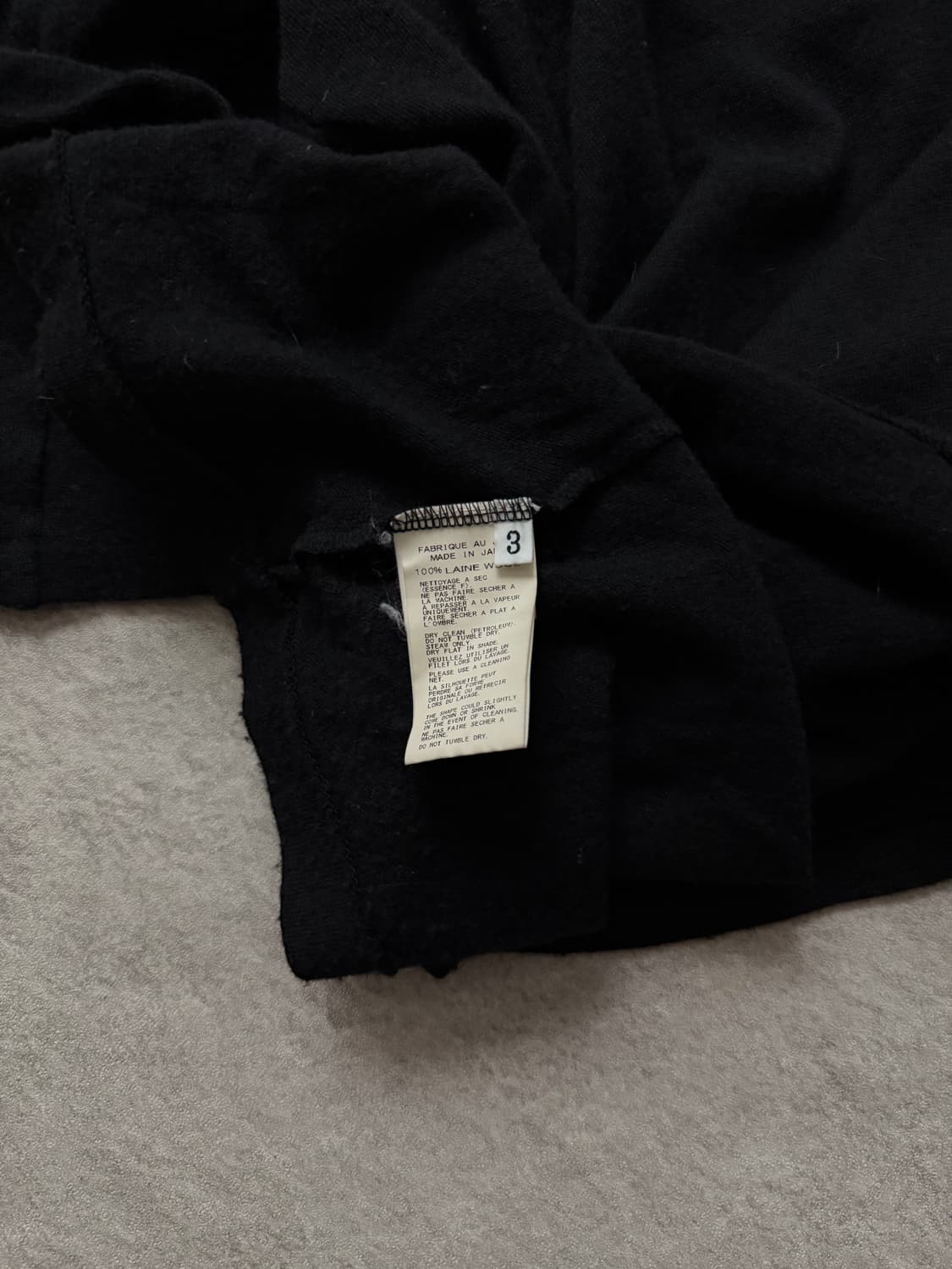 요지야마모토 뿌르옴므 비대칭 헨리넥 상품이미지7