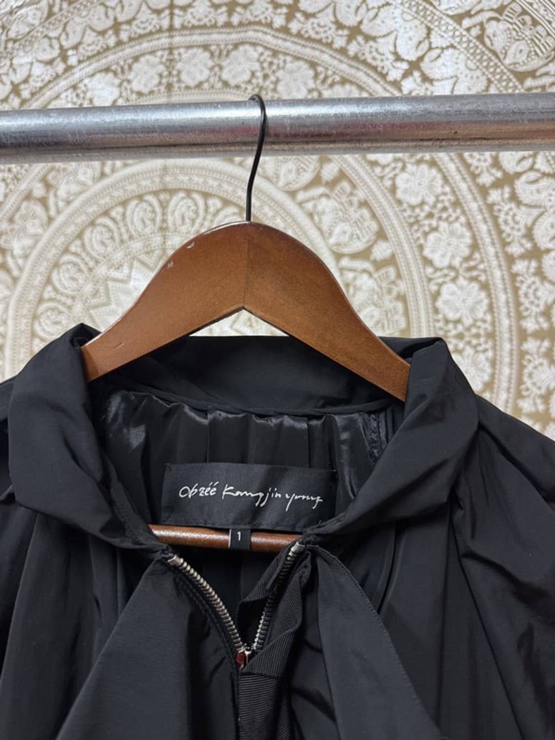 오브제 여성 빈티지 프릴 롱 바람막이 상품이미지4