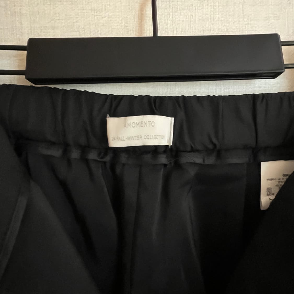 AMOMENTO 아모멘토 BALLOON BANDING PANTS 블랙 0 상품이미지7