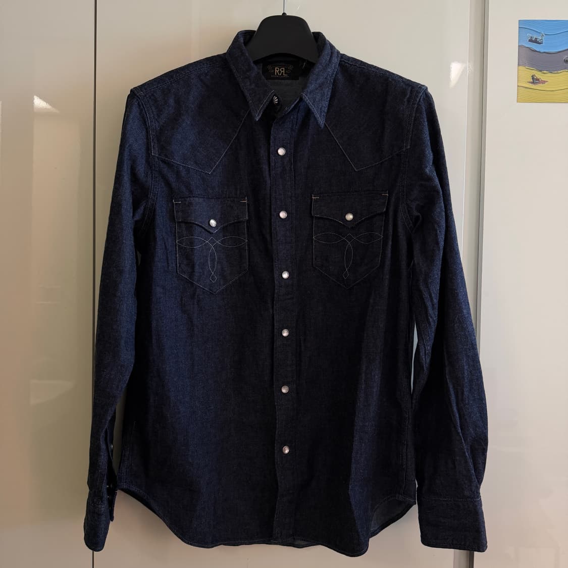 RRL 더블알엘 데님 웨스턴 셔츠 L (택제거 새상품) 상품이미지1