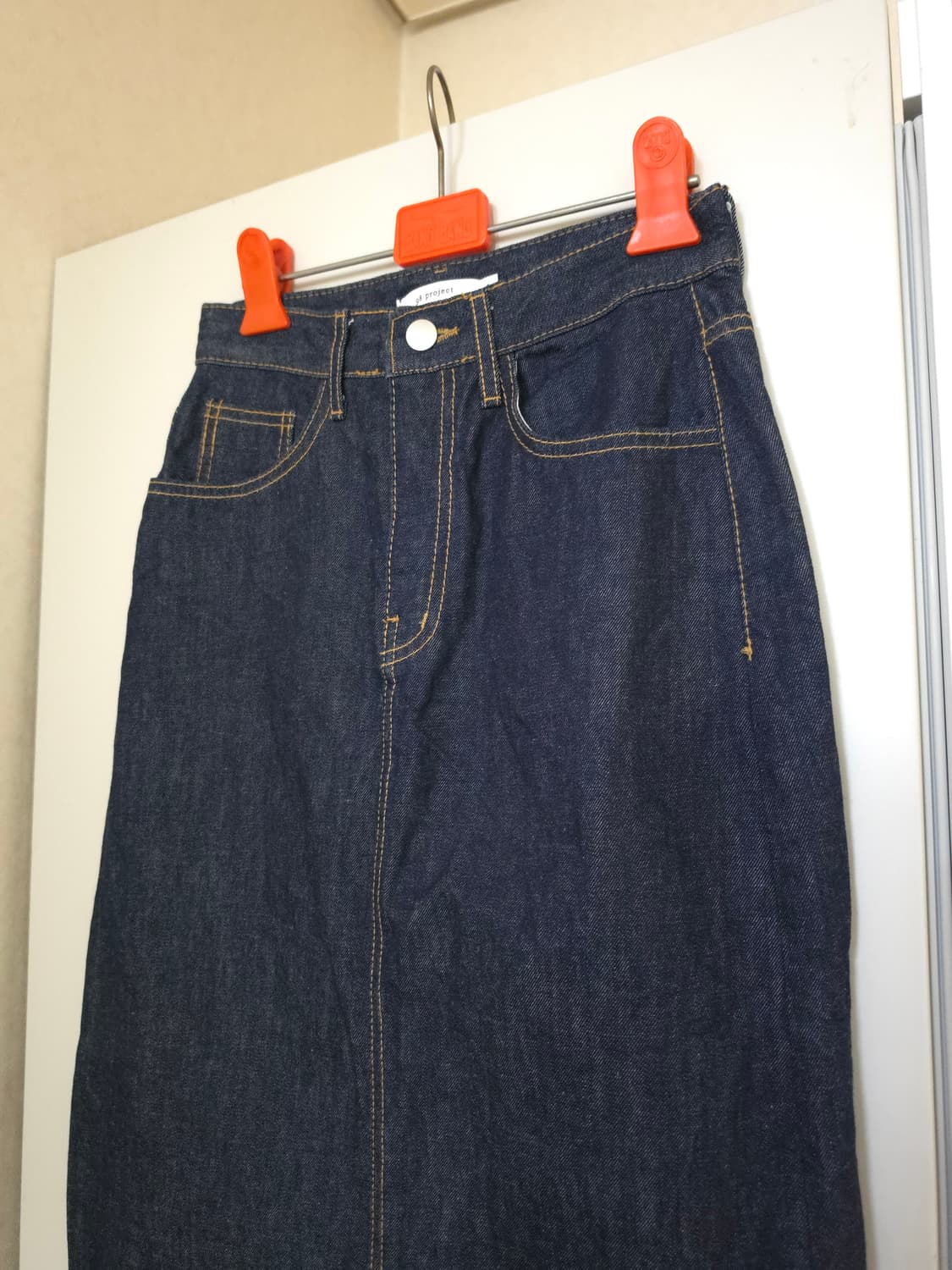 98프로젝트 롱 데님 스커트 상품이미지2