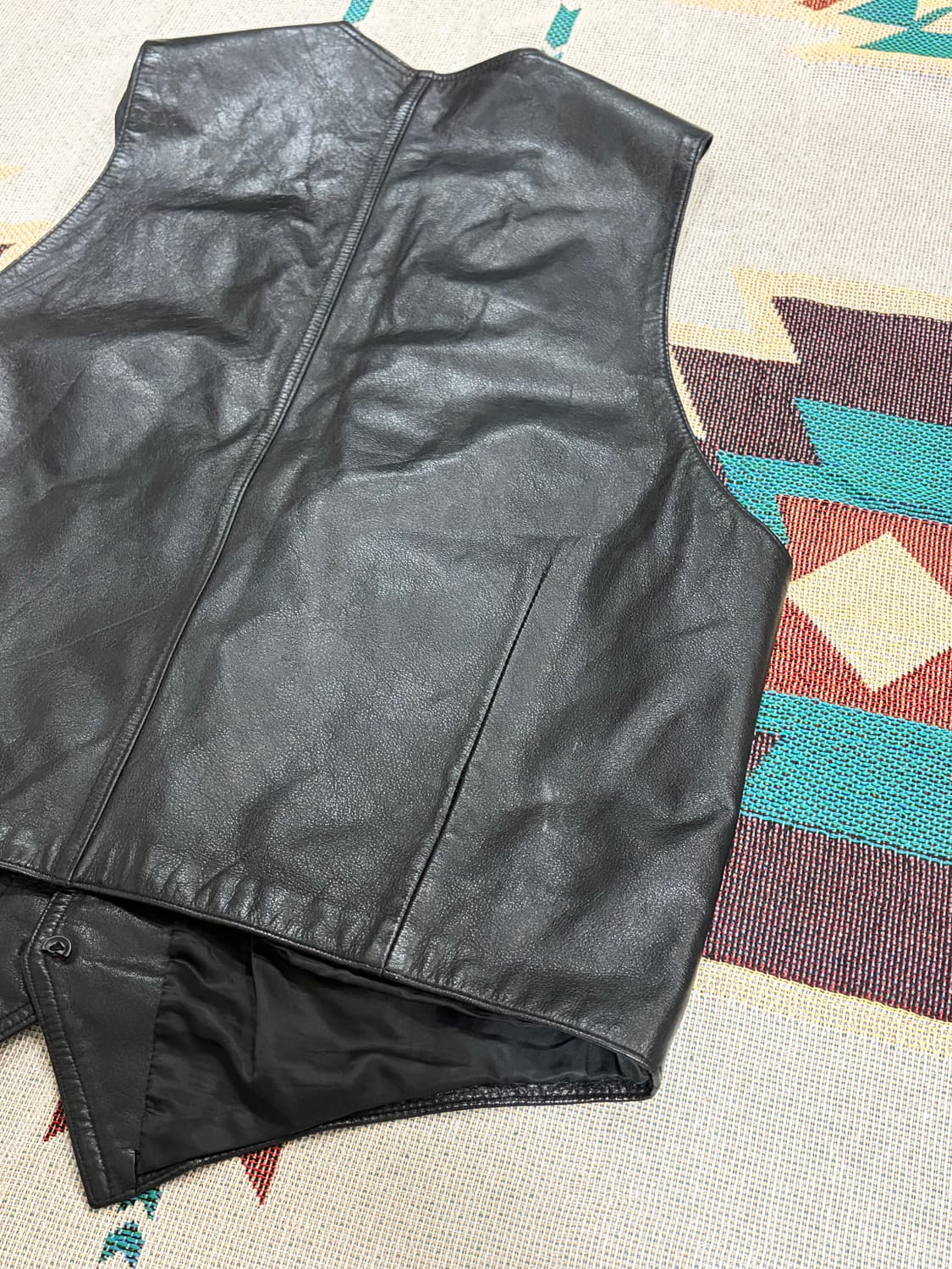 Real leather ruby western dressy vest 상품이미지6