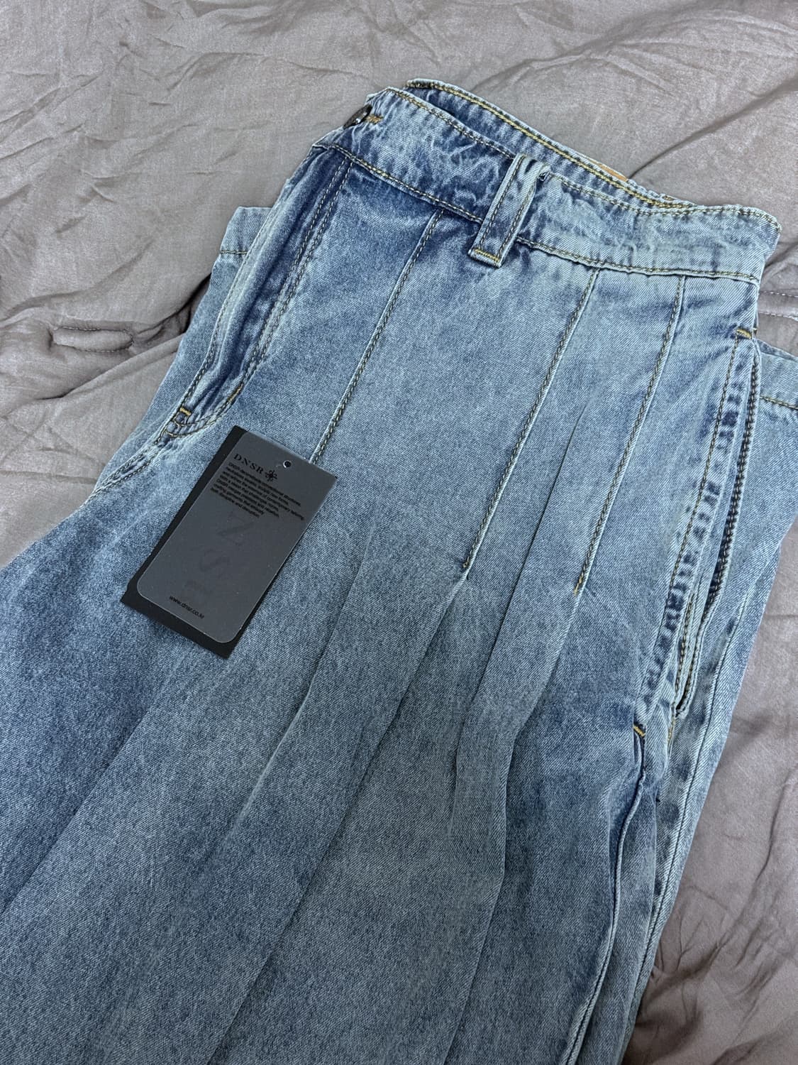 DNSR 디앤써 멀티플리츠 데님 블루 L 상품이미지8