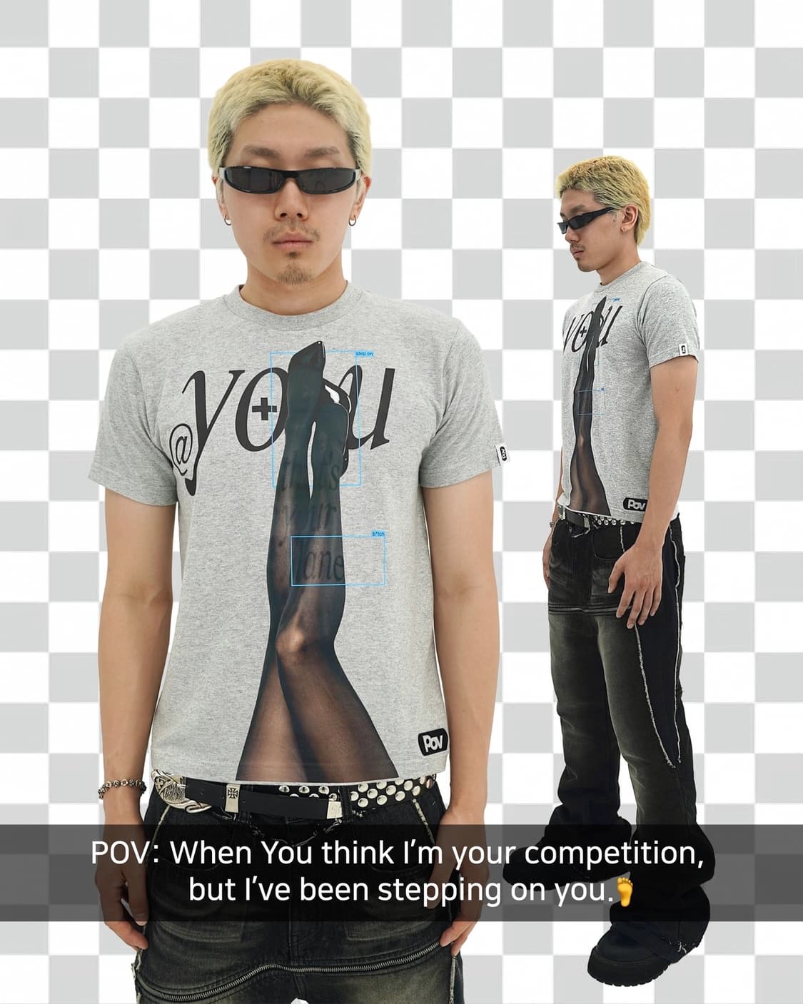 더스파이시감자크럽 N1PD tee (errors)+ 알약목걸이yellow 상품이미지3