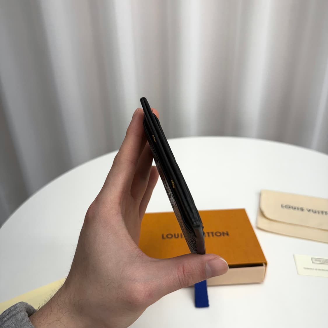 [정품] 루이비통 앙프렝뜨 카드지갑 블랙 상품이미지4