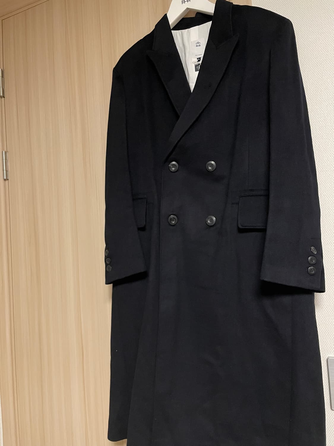 [3] 폴리테루 더블 브레스티드 코트 다크네이비 새상품 상품이미지3