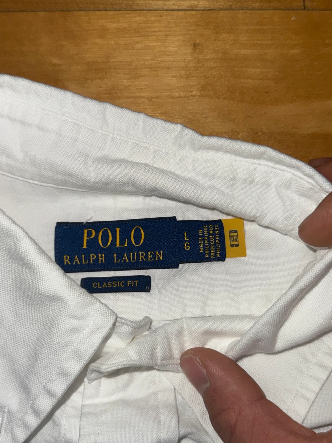 폴로 랄프로렌 가먼트다이 옥스포드 셔츠 L 상품이미지2