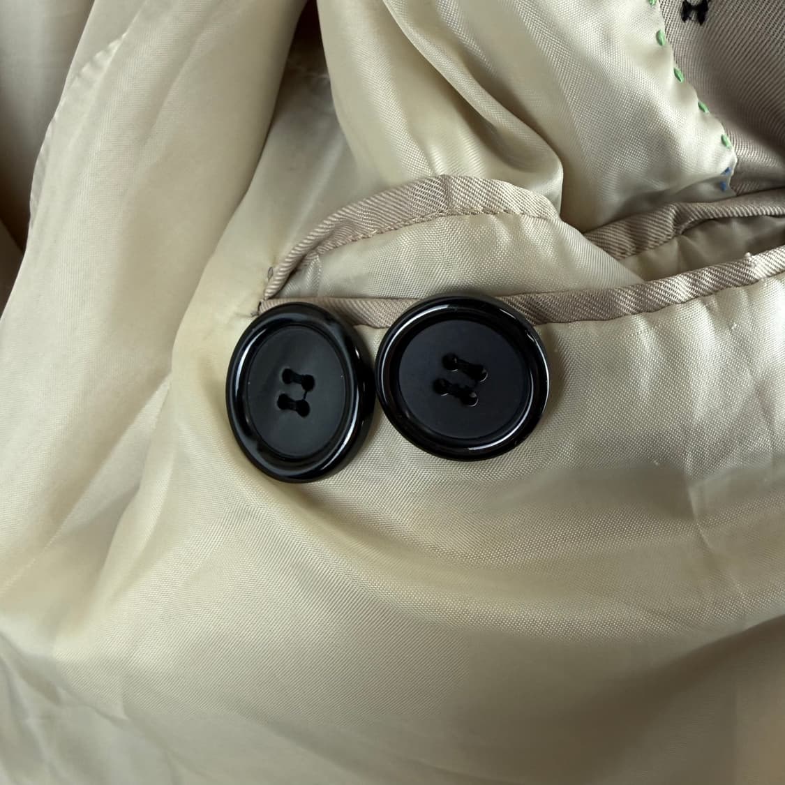 52) 마인옴브 더블버튼 트렌치 숏 코트 베이지 상품이미지6