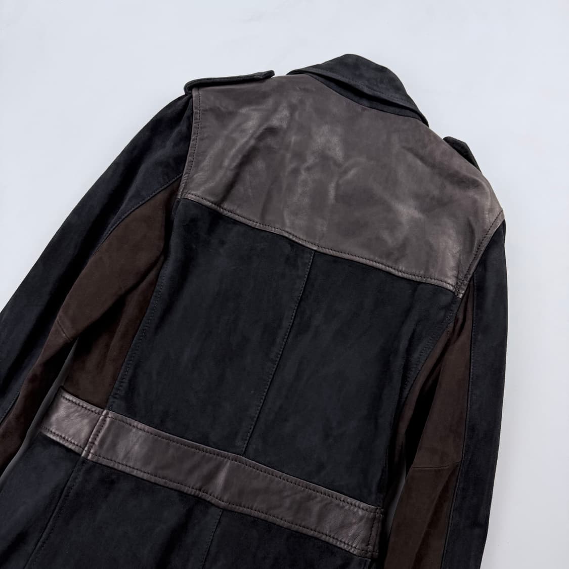 올세인츠 고트레더 스웨이드&램스킨 레더 코트 상품이미지7