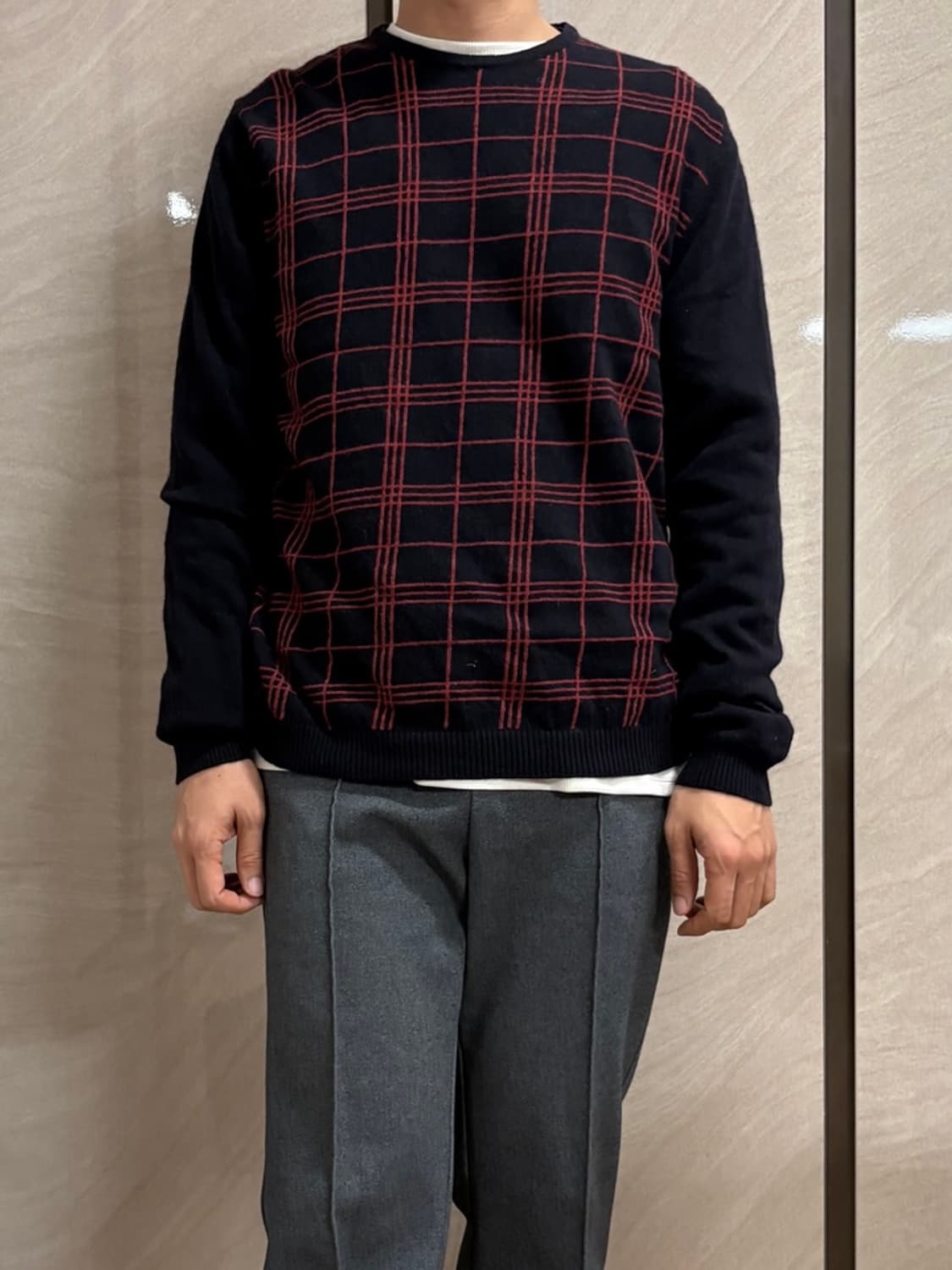 이태리 메이드 버버리 버진울 니트 상품이미지2