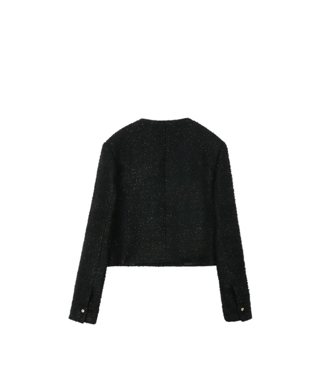 GLITTER WOOL BLENDED SHORT TWEED JACKET  상품이미지6