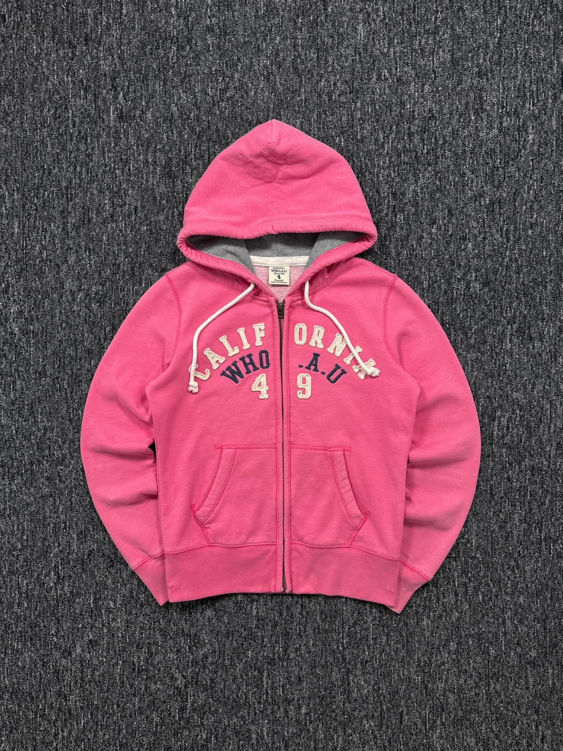 후아유 핑크 후드집업 상품이미지3