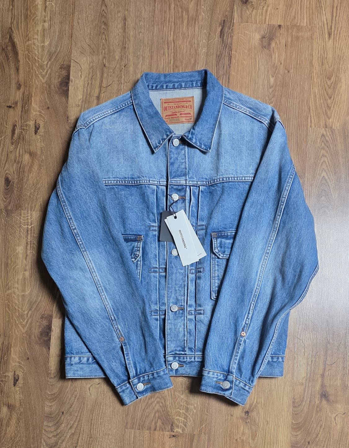 아웃스탠딩 셀비지 데님 자켓 2세대 L.BlUE 상품이미지1