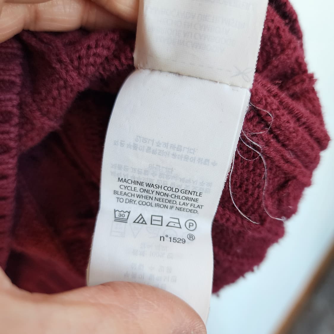 폴로 랄프로렌 케이블 니트 버건디 상품이미지6