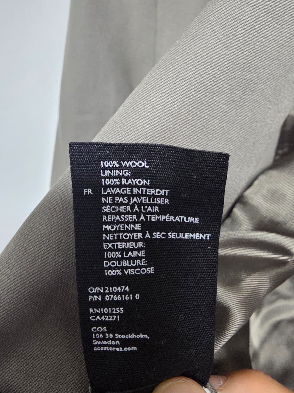 [36] 코스 롱벨티드 코트 봄가을코트 상품이미지5